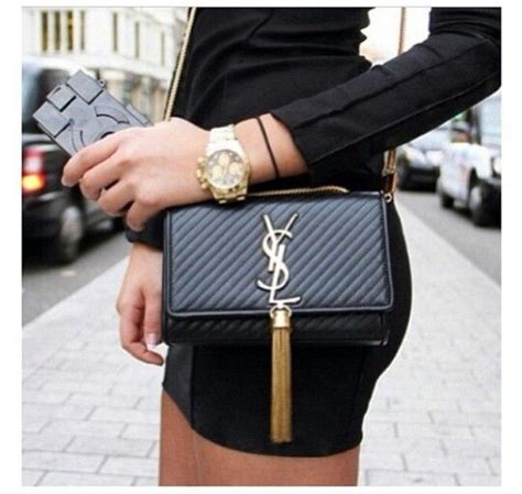 ysl brown purse|ysl black purse with tassel.